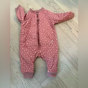 Kuling Pink Floral Baby Outfit Coverall